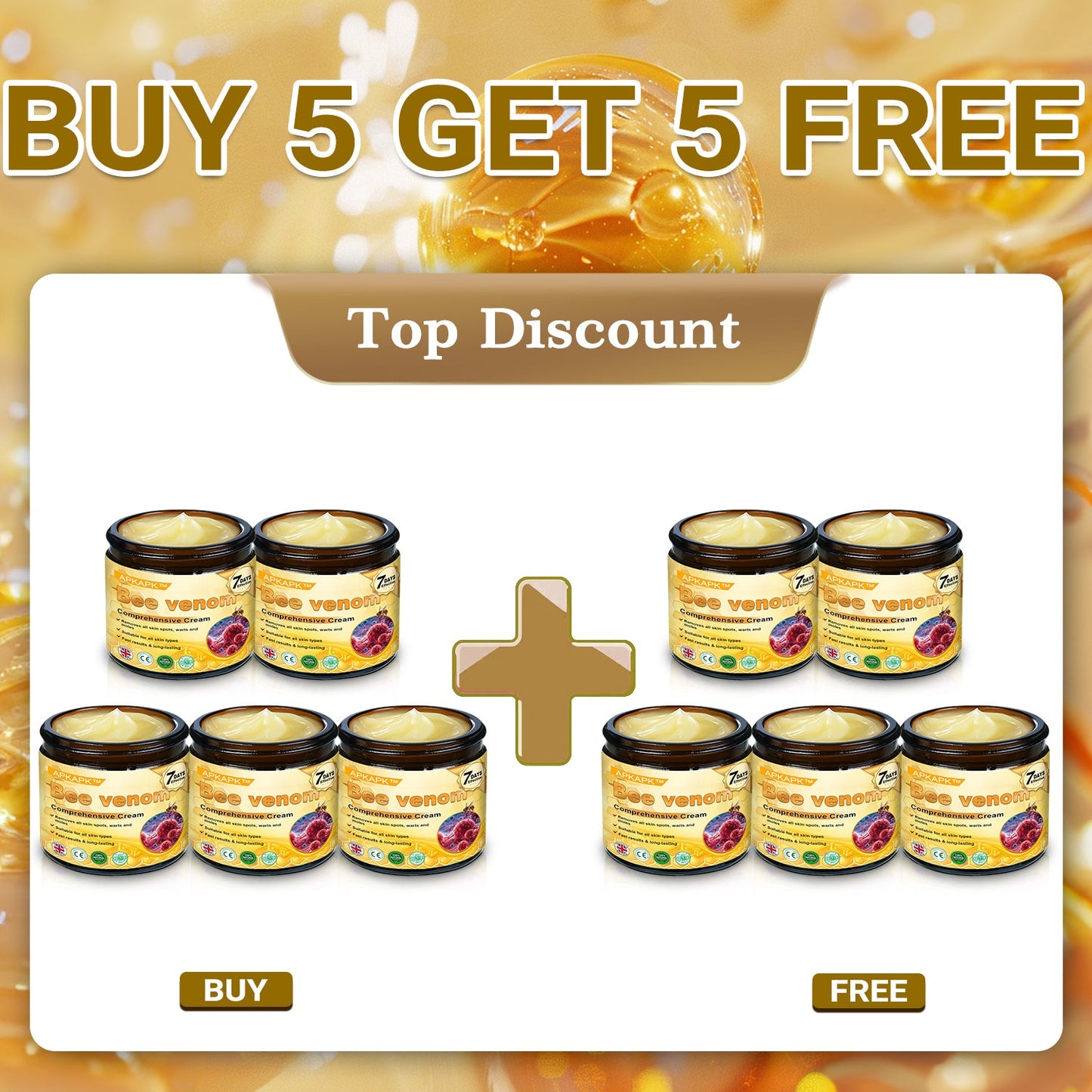 𝐌𝐇𝐑𝐀 𝖮𝖿𝖿𝗂𝖼𝗂𝖺𝗅 𝖲𝗍𝗈𝗋𝖾 👨⚕️ Made and Shipped from UK ✨✨ APKAPK® Bee venom Comprehensive Cream 🔥 LAST DAY 80% OFF 💎💎💎